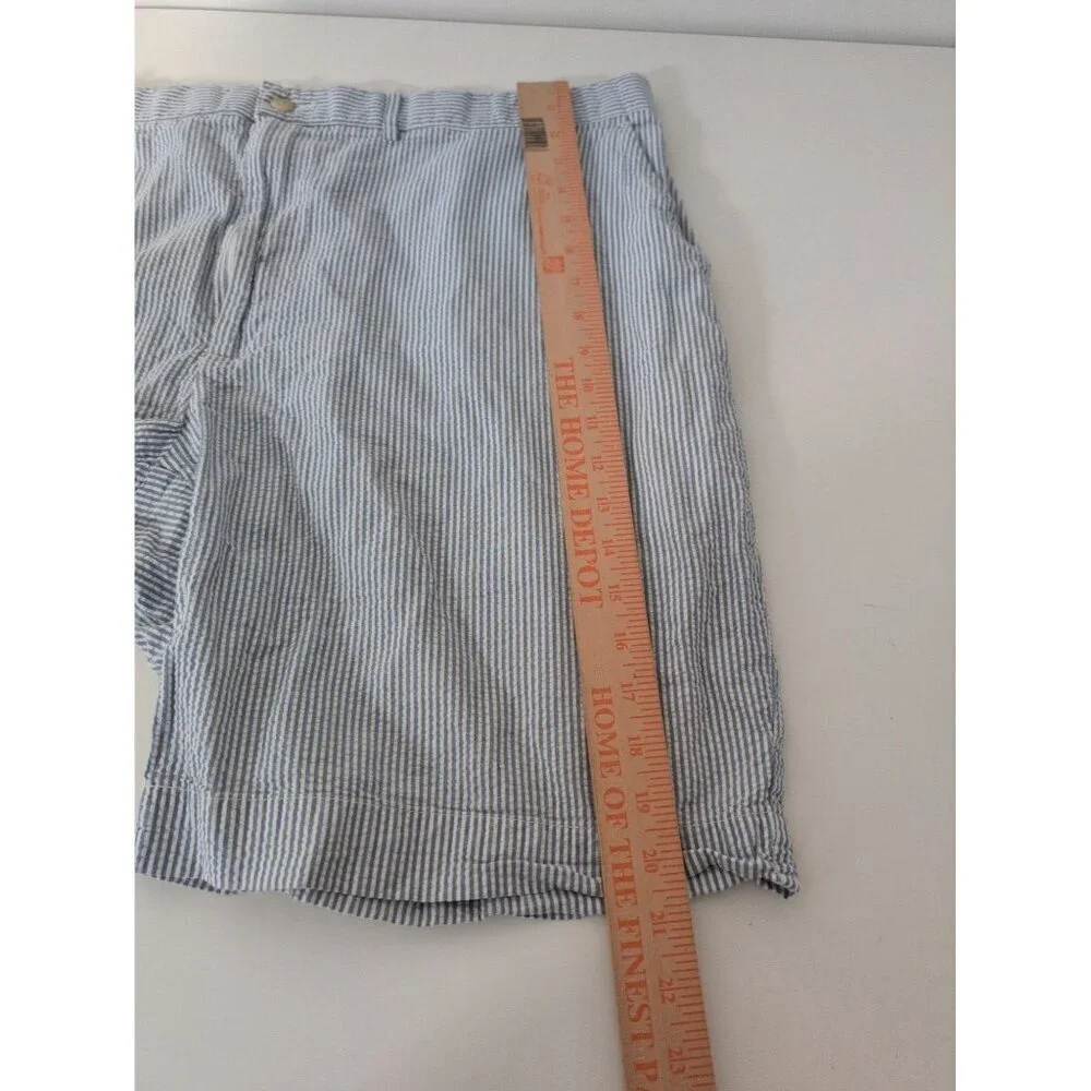 Polo Ralph Lauren Seersucker Stripe Shorts Mens Size 42 Blue Preppy Casual